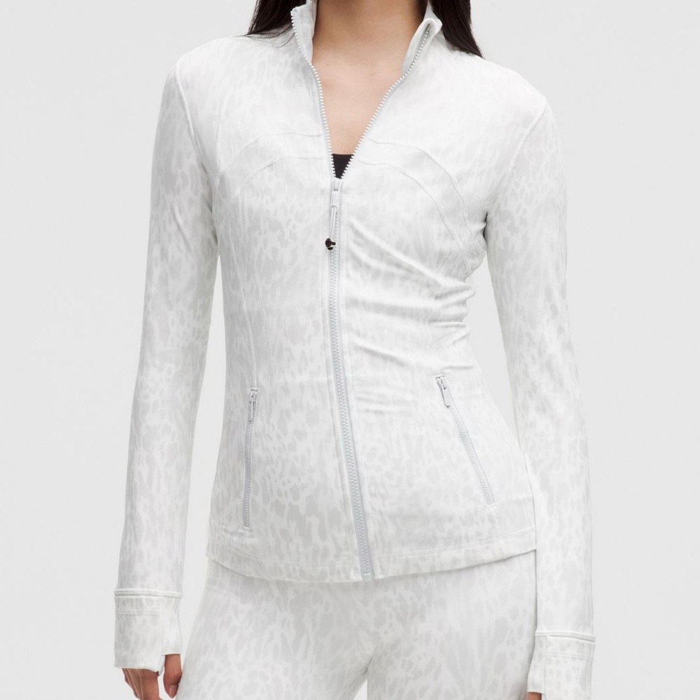 Lululemon Define Jacket *Nulu Color: Contour Spot White Multi Size 12